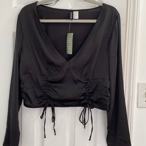 Satin crop top